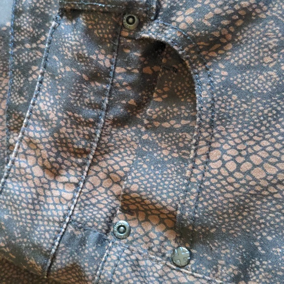 Liverpool Snakeskin Pattern Jeans - Picture 3 of 8
